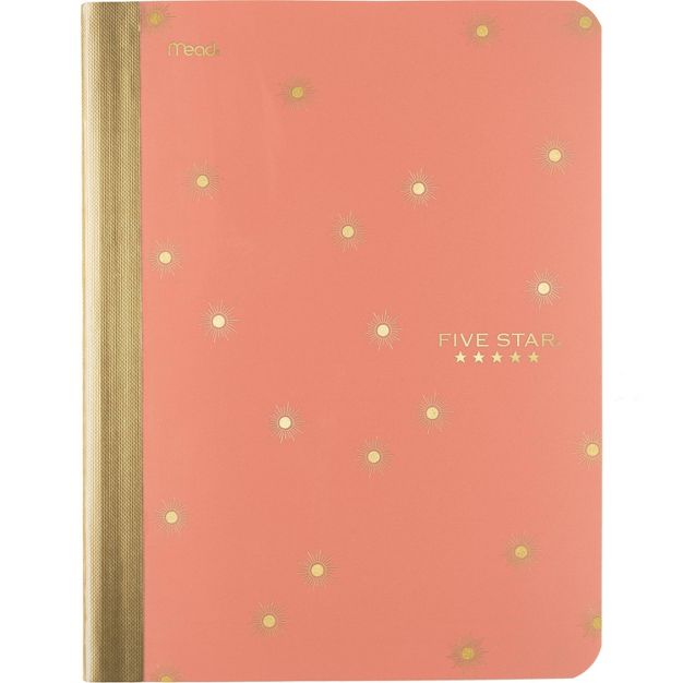 Photo 1 of Five Star Composition Notebook College Ruled Peach Sunburst 3 COUNT 