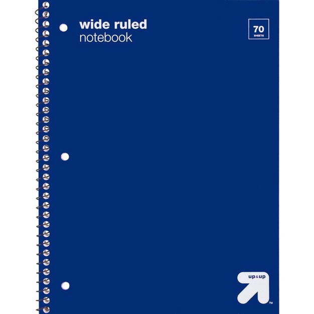 Photo 1 of Wide Ruled 1 Subject Flexible Plastic Cover Spiral Notebook - up & up™ 20 COUNT 