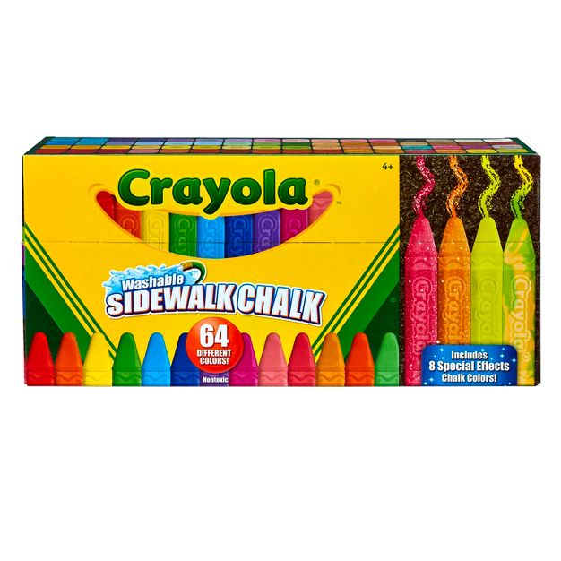 Photo 1 of Crayola 64ct Sidewalk Chalk 2 COUNT 