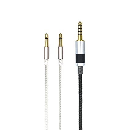 Photo 1 of Sukira HiFi Cable with 4.4MM Balanced Male Compatible with Denon AH-D7200, AH-D7100, AH-D600, Meze 99 Headphones and Sony WM1A, NW-WM1Z, PHA-2A Silver Plated Audio Cable
