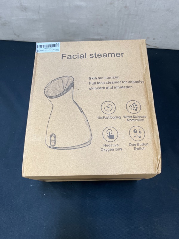 Photo 2 of Facial Steamer for Home, Warm Mist Humidifier Atomizer for Facial Pores Cleanse Clear Blackheads Acne Impurities Skin Cares Face Steamer for Facial Deep Cleaning, Bonus 5 Pcs Stainless Steel Skin Kit
