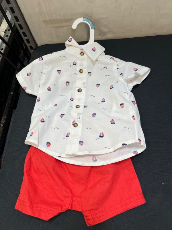 Photo 2 of Baby Boys' 2pc Sailboat Top & Bottom Set - Just One You® Made by Carter's White/Red
3M