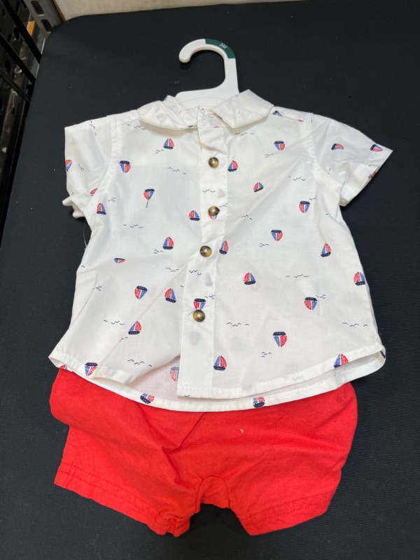 Photo 2 of Baby Boys' 2pc Sailboat Top & Bottom Set - Just One You® Made by Carter's White/Red
3M