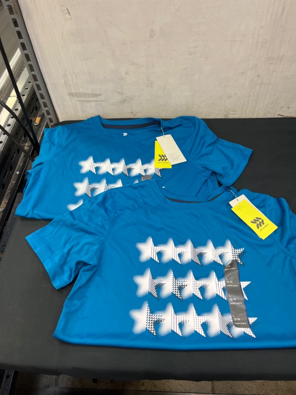 Photo 2 of Boys' Short Sleeve Stars Graphic T-Shirt - All in Motion™ BOYS L 2PCS