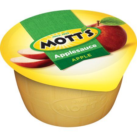 Photo 1 of (2 Pack) Mott's Applesauce Cups, Apple, 4 Oz, 18 Count
EXP 11.09.2022