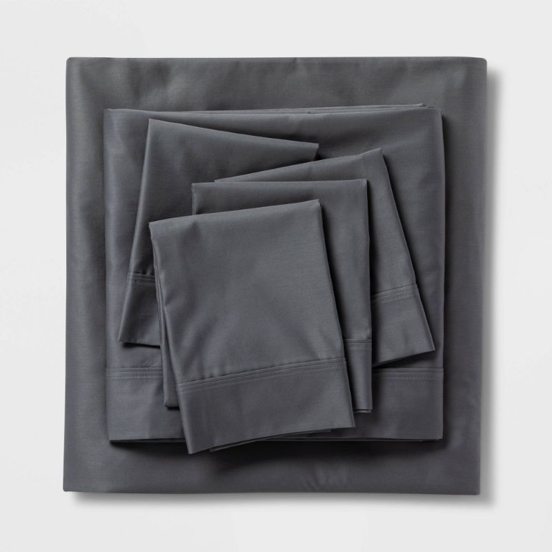 Photo 1 of 4pc 800 Thread Count Solid Sheet Set - Threshold Signature™
