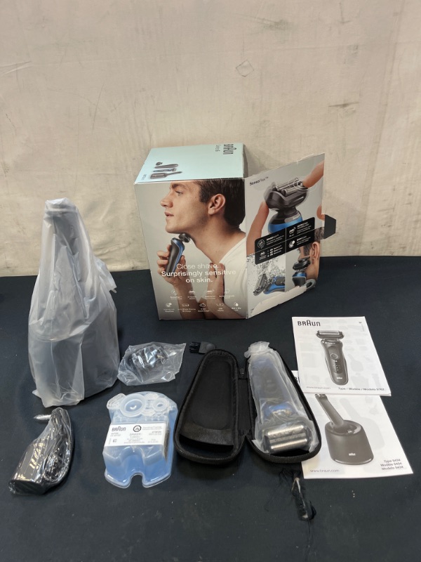 Photo 2 of Braun Series 6 6072cc Men S Electric Shaver and Precision Trimmer Blue
