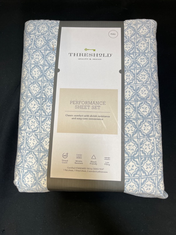 Photo 2 of 400 Thread Count Printed Performance Sheet Set - Threshold™ FULL