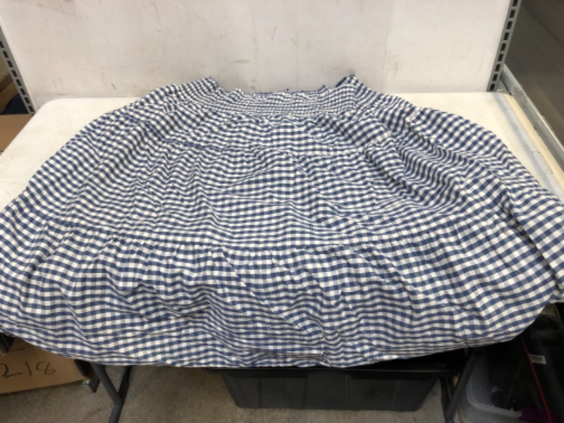 Photo 1 of WOMENS BLUE AND WHITE PLAID SKIRT SIZE 4XL