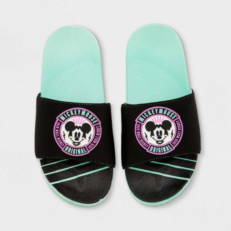 Photo 1 of Boys' Disney Mickey Mouse Swim Slide Sandals - SIZE 13/1 - Disney Store, Black/Blue
