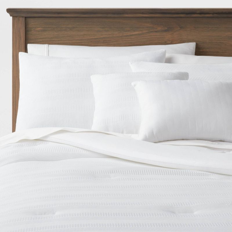 Photo 1 of 5pc Westmont Waffle Stripe Comforter Bedding Set - Threshold™
