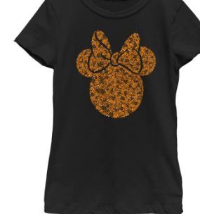 Photo 1 of Girl's Minnie Mouse Halloween Disney Minnie Mouse Silhouette Filled T-Shirt
size m 