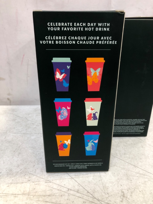 Photo 3 of 2022 Starbucks Easter Floral Hop Hot Cups Package of 6
