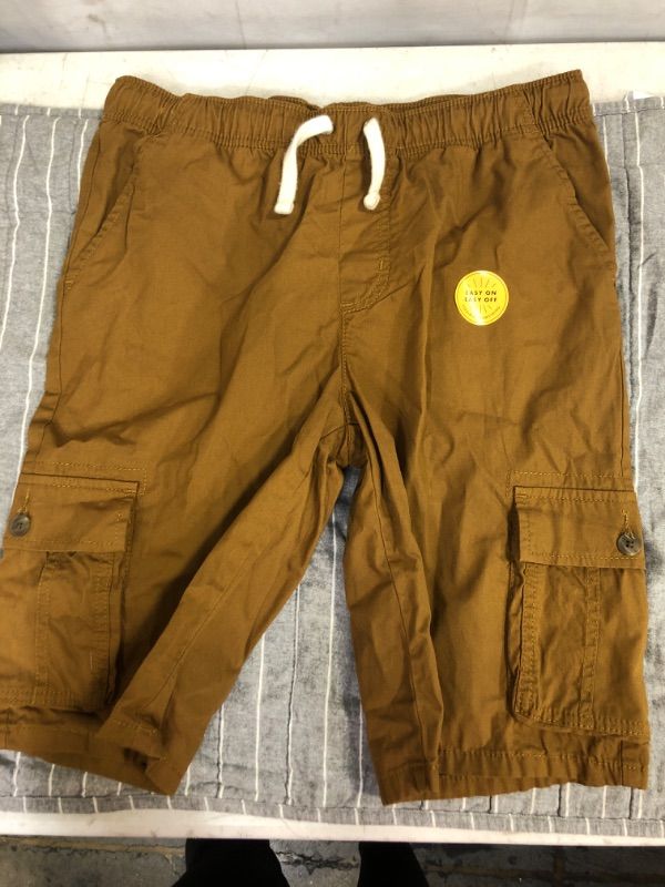 Photo 2 of Boys' Pull-on Cargo Shorts - Cat & Jack™ Brown
size S 6/7