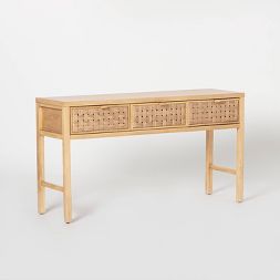 Photo 4 of Palmdale Knockdown Woven Drawer Console - Threshold™ designed with Studio McGee