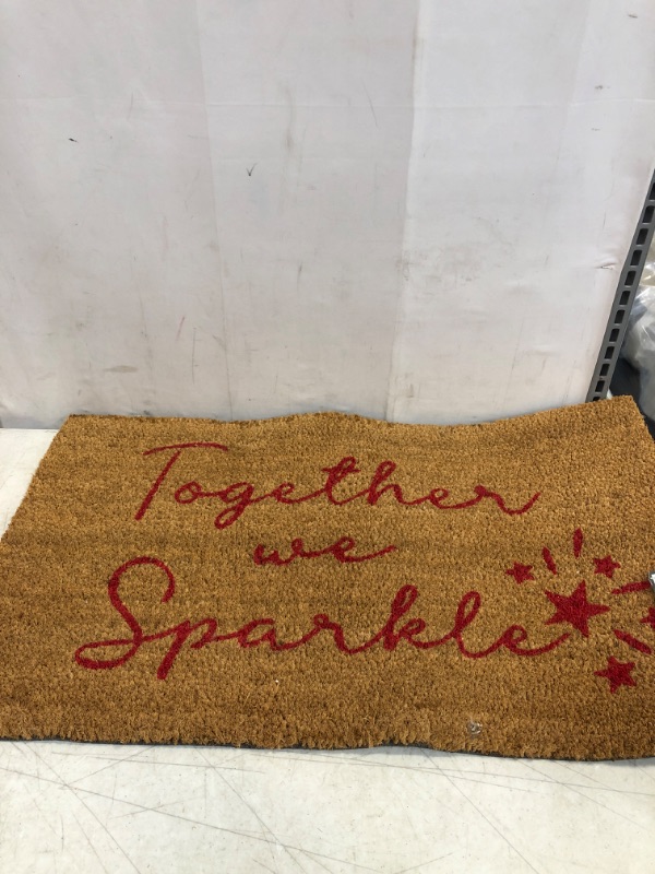 Photo 2 of 1'6"x2'6" 'Together' We Sparkle Doormat - Threshold™
