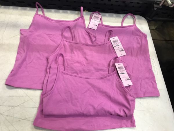 Photo 2 of 4 pcs small size Women's Cropped Cami Tank Top - Wild Fable Violet  
