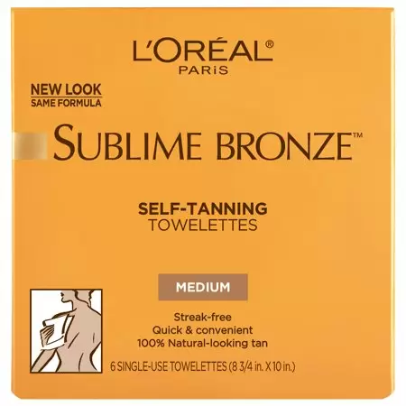 Photo 1 of  L'Oreal Paris Natural Looking Self-Tanning Wipes 6 Count Medium Tone 