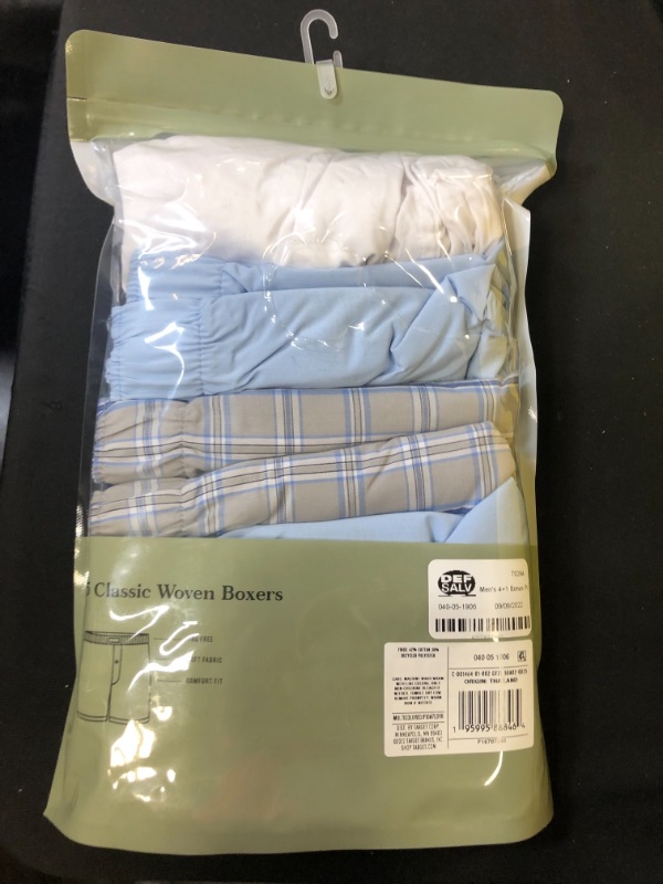 Photo 3 of  Men's 4+1 Bonus Pack Woven Boxer - Goodfellow & Co Colors May Vary Size Medium 