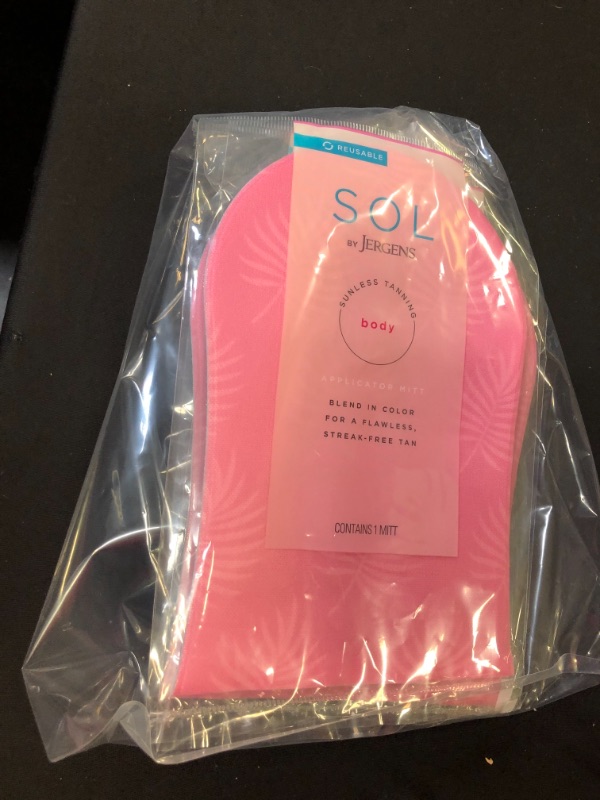 Photo 1 of SOL by Jergens Sunless Tanning Applicator Mitt, Self Tanning Body Glove, For Sun 4 Pack 