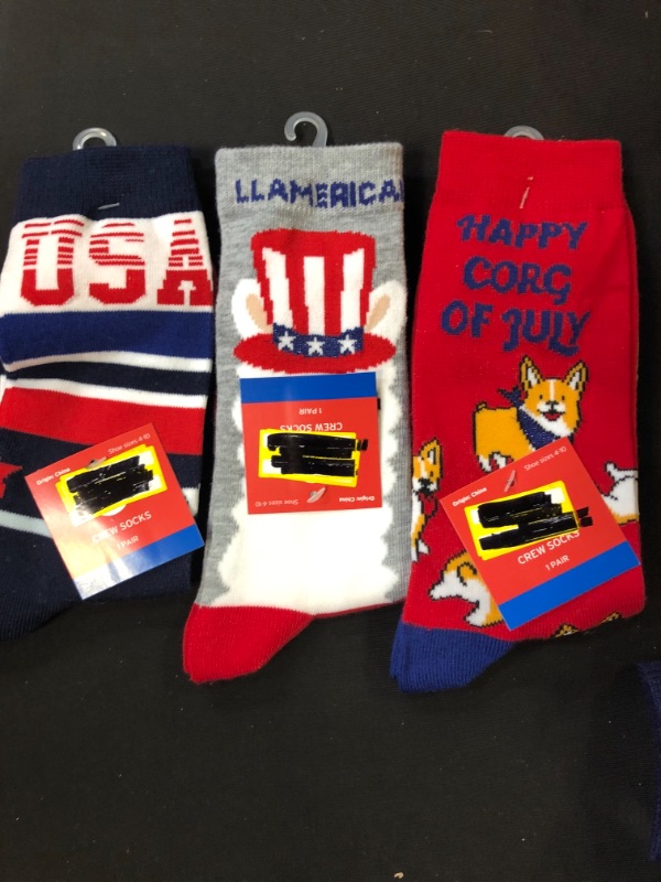 Photo 1 of 3 Pair Of 4 of July Socks Size 4-10 