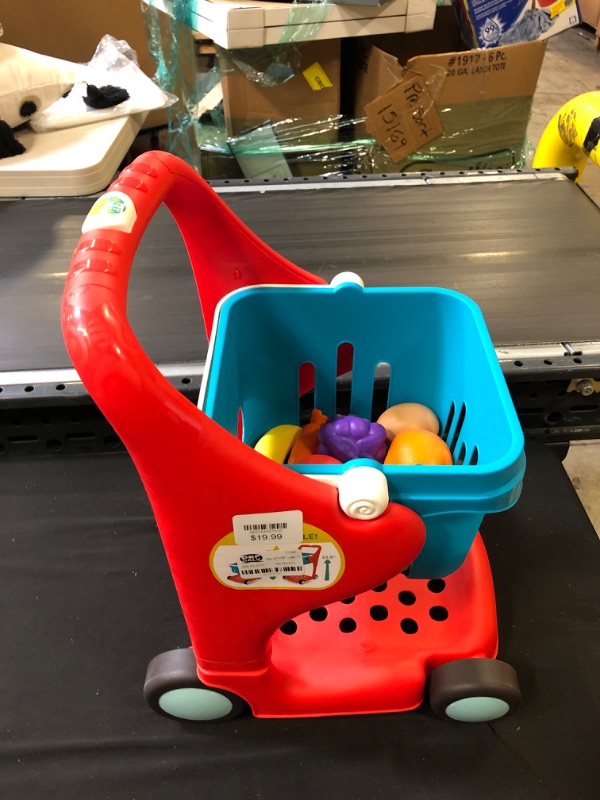 Photo 2 of B. play - Shopping Cart & Play Food - Shop & Glow Toy Cart


