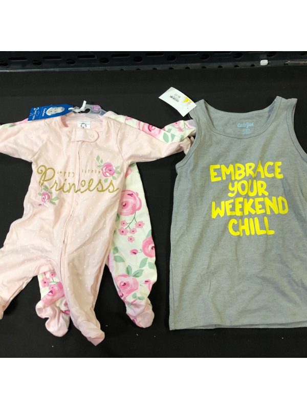Photo 1 of 2 sleep onesies for newborn floral
with sleeveless tank top cat & jack size 4/5