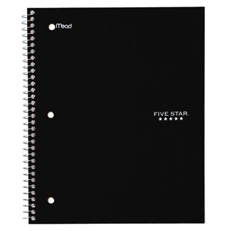 Photo 1 of Five Star 1 Subject Wide Ruled Solid Spiral Notebook (Colors May Vary) bundle