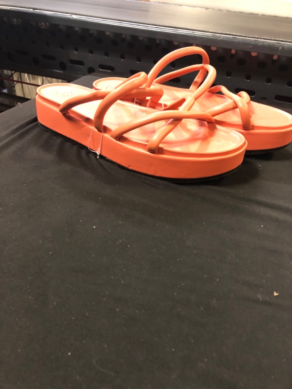 Photo 4 of A NEW DAY WOMENS STRAPPED SANDAL ORANGE SIZE 8