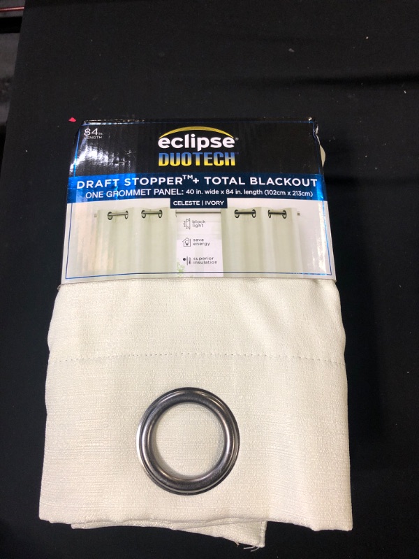 Photo 2 of 1PC 40"x84" Blackout Celeste Draft Stopper Window Curtain Panel - Eclipse
FACTORY SEALED