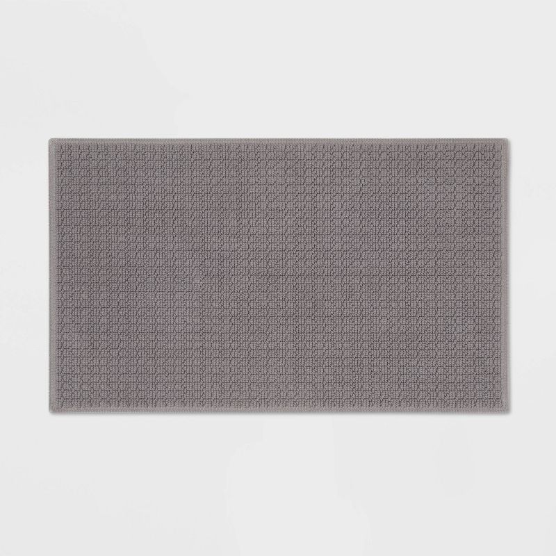 Photo 1 of 20"x34" Antimicrobial Bath Mat - Total Fresh DARK GREY