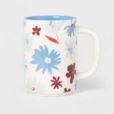 Photo 1 of 16oz Stoneware Floral Mug - Room Essentials™
6 MUGS TOTAL 