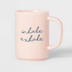 Photo 1 of 16oz Stoneware Inhale Exhale Mug - Room Essentials™
6 MUGS TOTAL 
