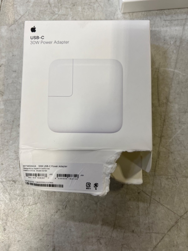 Photo 3 of Apple 30W USB-C Power Adapter - BOX IS DAMAGED -