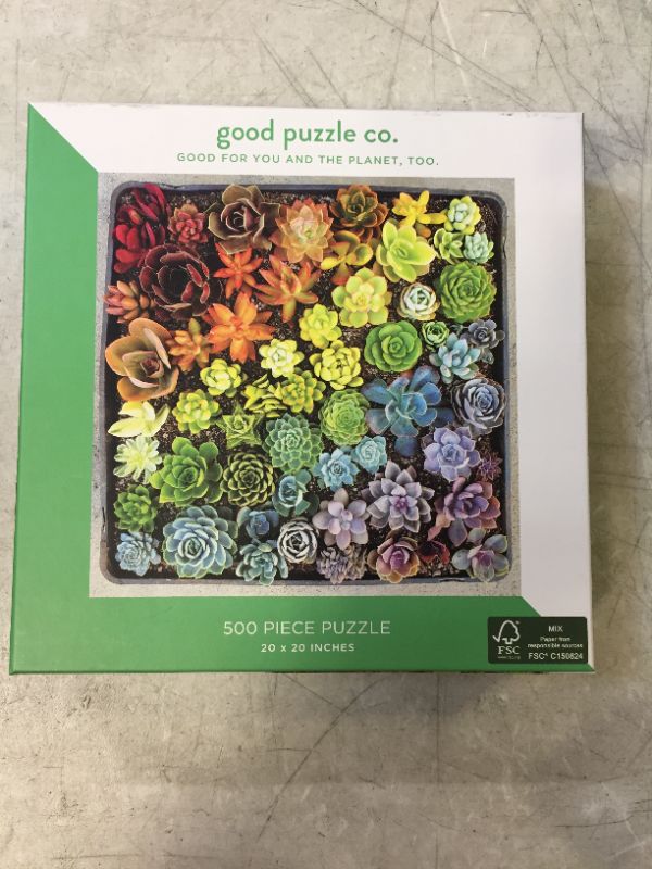 Photo 1 of Flower Garden 500 Piece Jigsaw Puzzle from Good Puzzle Co. - 20"x20" -