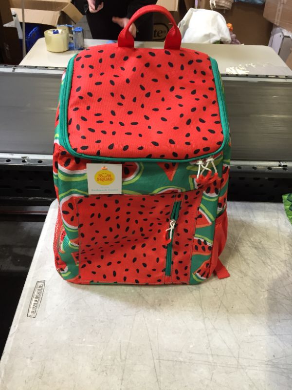 Photo 1 of 7.5qt Backpack Cooler Watermelon - Sun Squad™