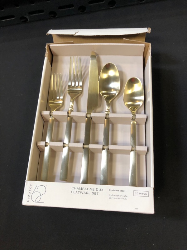 Photo 2 of 20pc Stainless Steel Silverware Set - Project 62™
