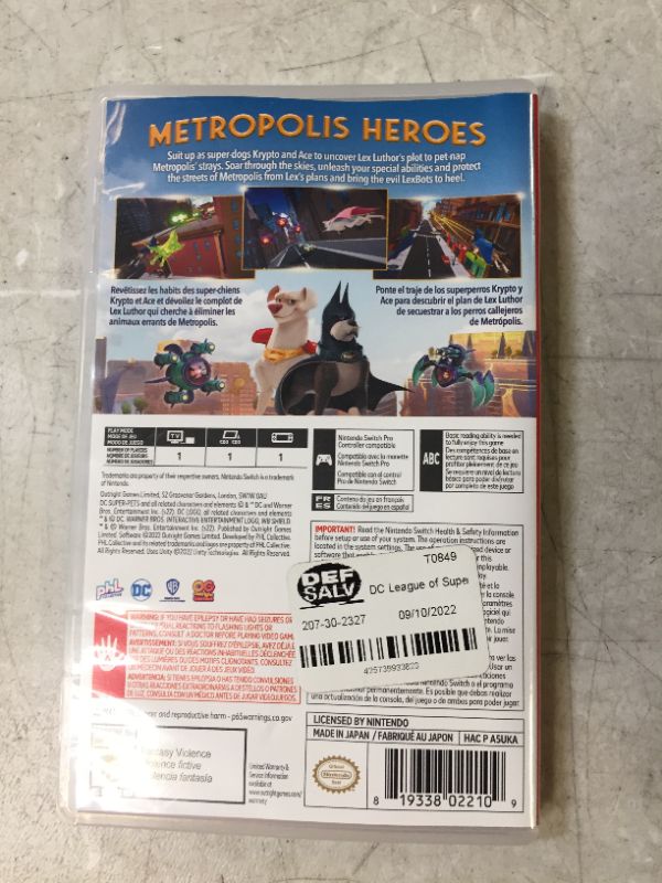 Photo 4 of DC League of Super Pets: The Adventures of Krypto and Ace - Nintendo Switch - CASE IS DENTED -