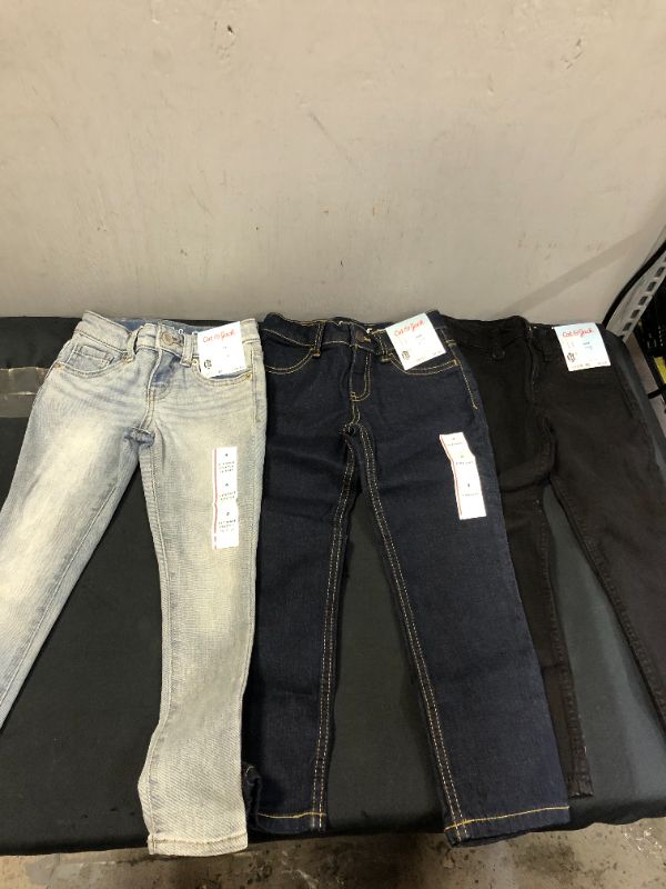 Photo 1 of 3 CAT & JACK GIRLS JEANS SIZE 4
