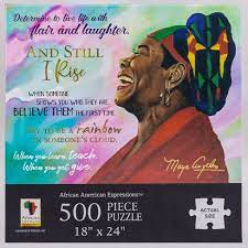 Photo 1 of African American Expressions Maya Angelou Jigsaw Puzzle - 500pc

