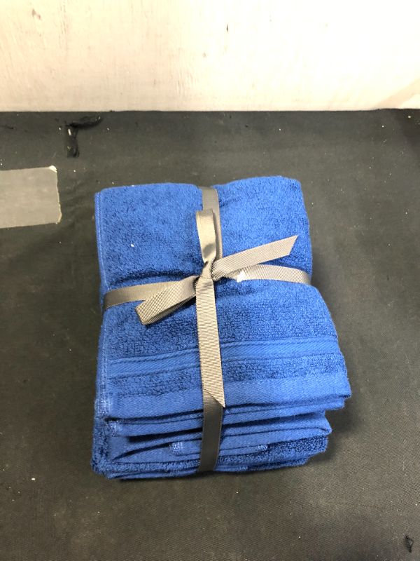Photo 1 of 6pc Performance Bath Towel Set Blue - Threshold
