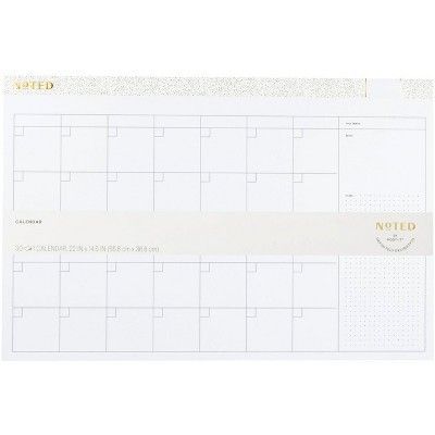 Photo 1 of Undated Post-it Desk Calendar Pad White