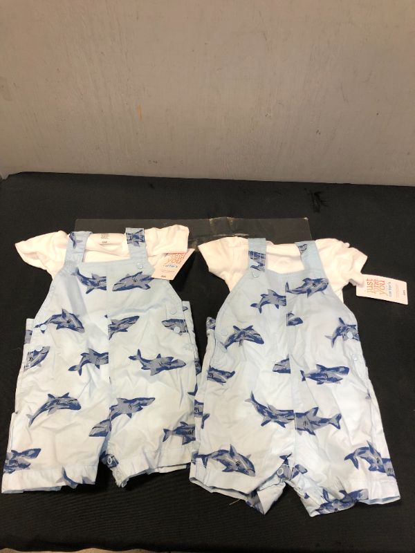 Photo 2 of Baby Boys' Shark Top & Bottom Set - Just One You® Made by Carter's 6M 2PCS
