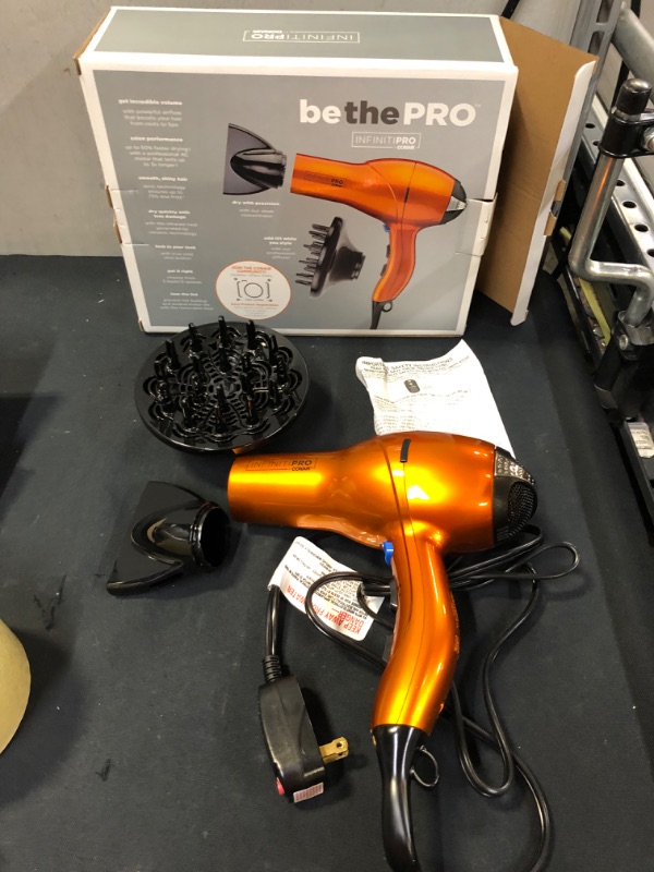 Photo 2 of Conair Infinite Pro 1875w Orange Hair Dryer