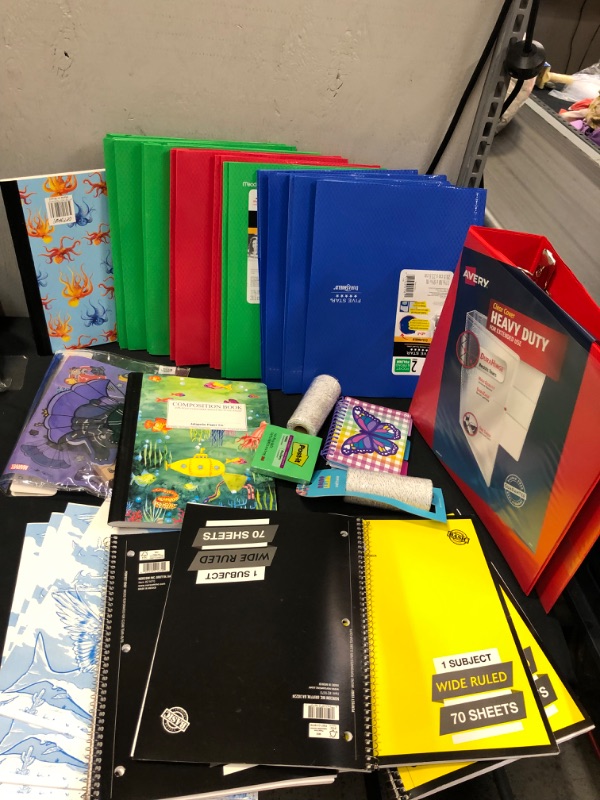 Photo 1 of Assorted School Supplies