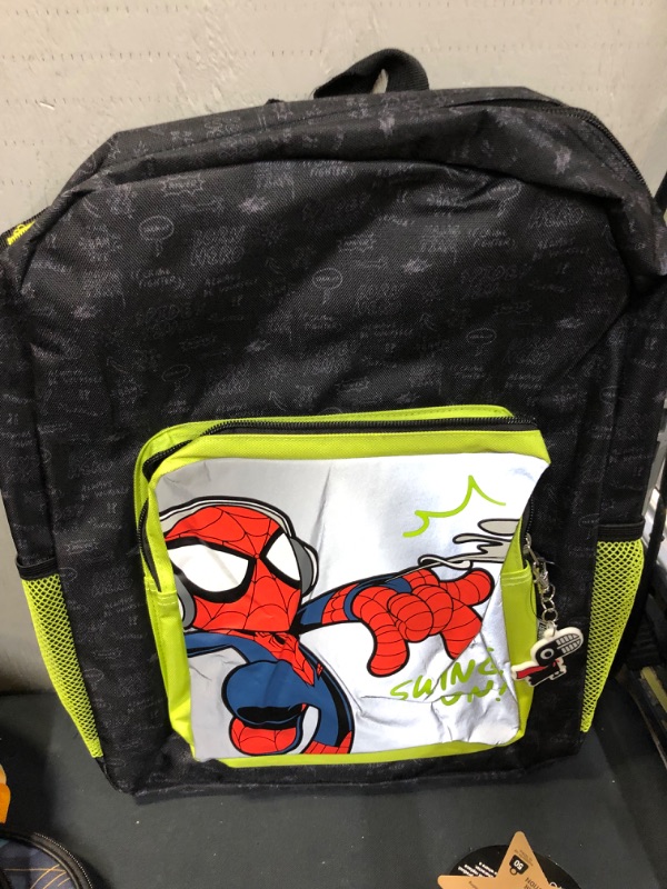 Photo 2 of Standard Spider-Man Swing On Kids' 19.7" Backpack Black - Yoobi