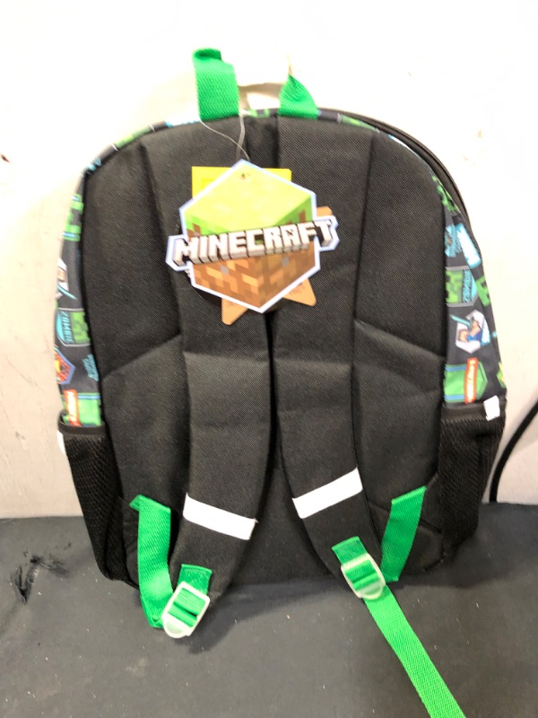 Photo 3 of Kids Minecraft 16 Backpack - Black Multi-Color