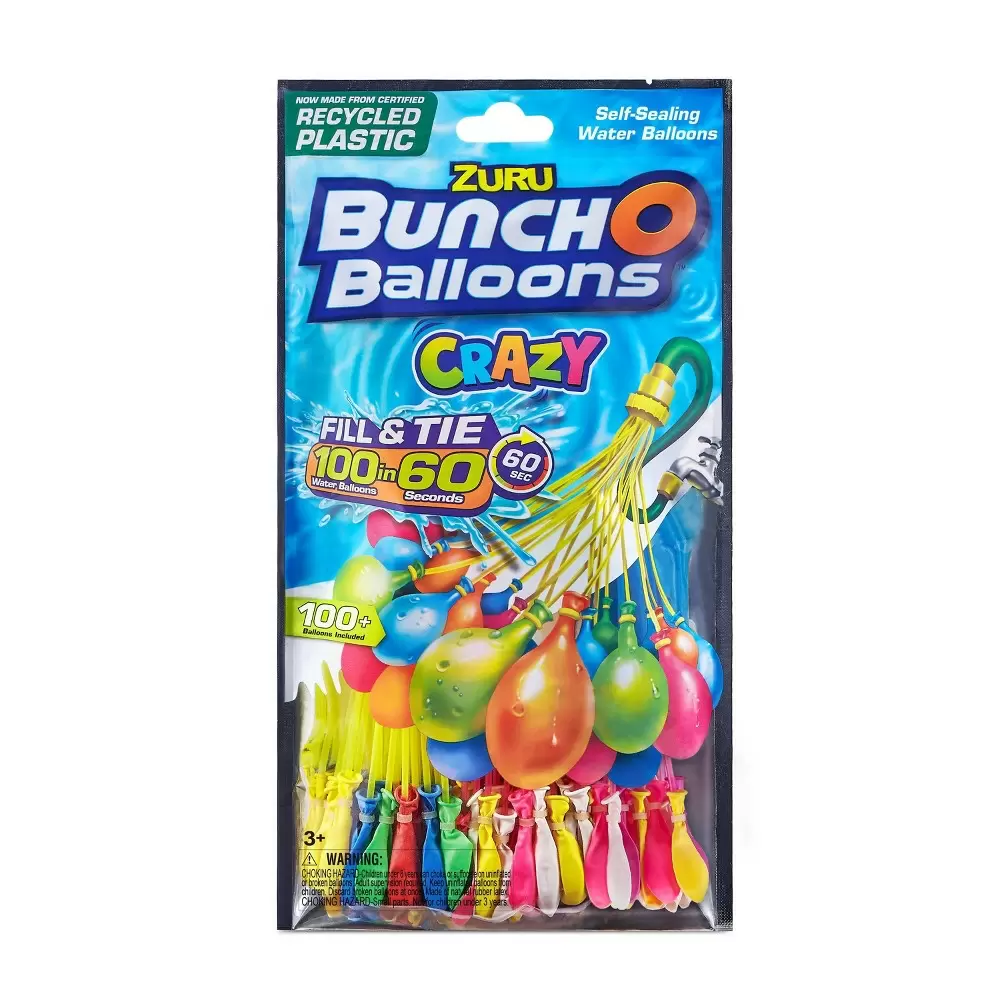 Photo 1 of Bunch O Balloons 3pk Rapid Filling Self Sealing Water Balloons - Crazy Colors by--3pack