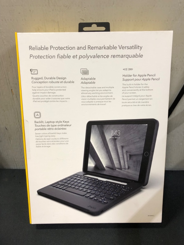 Photo 3 of ZAGG Keyboard Rugged Book for 10.2" Apple iPad (Black)---factory sealed