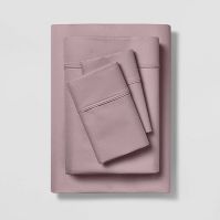 Photo 1 of 400 Thread Count Solid Performance Sheet Set - Threshold™ FULL 

